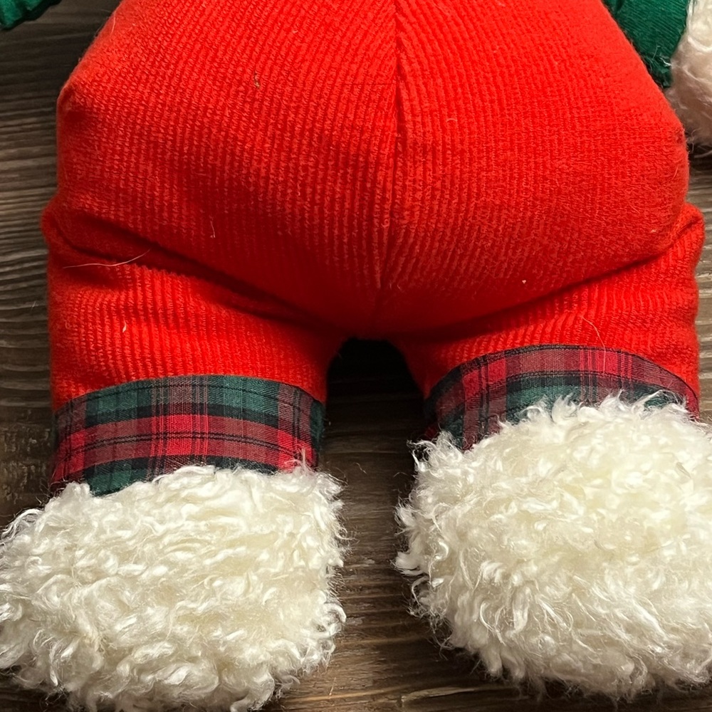 Vintage OshKosh B'gosh Teddy Bear with Holiday Red Overalls Eden Toys - Picture 10 of 14